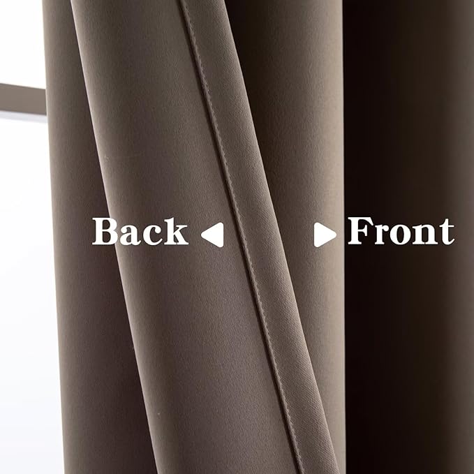 IGEMAEVE Blackout Curtains 90 Inch Length 2 Panels Set, Grommet Energy Saving - Image 3