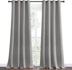 NICETOWN Silver Grey Room Darkening Curtain Panels 96" Long - Image 2