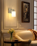 Rayogale Wireless Wall Sconces, Nickel Battery Operated Wall Sconce Set of 2 - Image 7