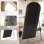 Prywot Full Length Mirror, Oversized 78"x38" Arched-Top Floor Mirror, Free - Image 6