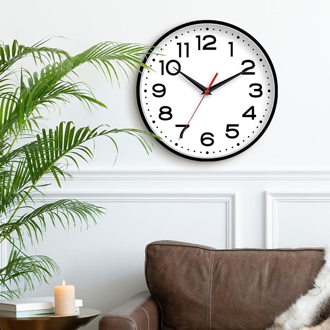 Roymnie Wall Clock Silent Non-Ticking Modern Clock Battery Operated 16 Inch - Image 3