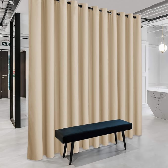 RYB HOME Blackout Room Divider Curtains Thermal Insulated Energy Efficiency by RYBHOME