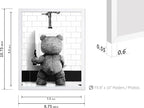 Poster Master Funny Teddy Bear Print - Image 3