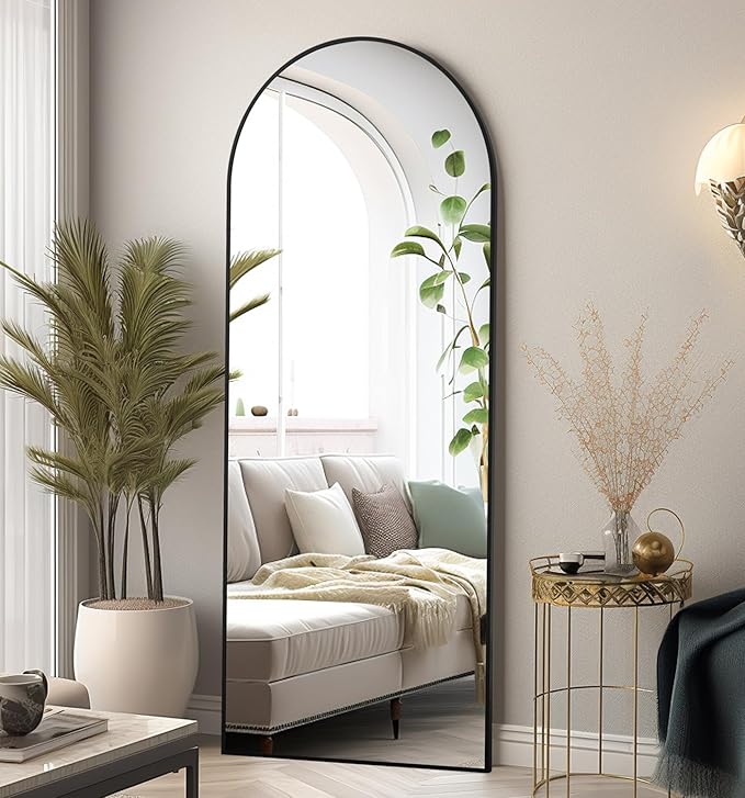 Floor Mirror, Arched Mirrors Full Length, Freestanding Mirrors, Arch Floor by ZMYCZ