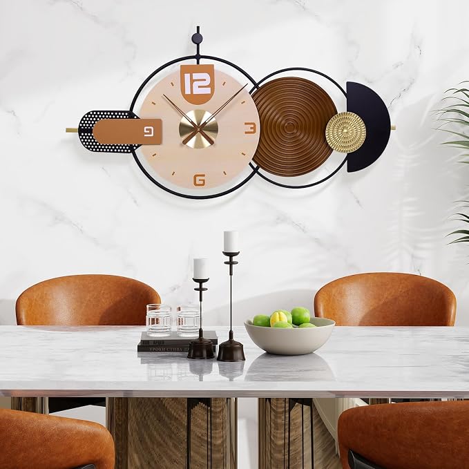 38x20 Inch Large Modern Wall Clock - Image 3