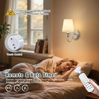 Battery Operated Wall Sconces set of Two, Rechargeable Wall Sconce - Image 7