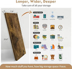 Forbena Rustic Wood Floating Shelves - Image 3