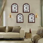 ZEXUIRU 4 Set. Rustic Wall Mirrors - Image 2