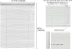 YIIBAII Mini Blinds Suitable for 47.5" W x 64" H Windows 1" Aluminum Horizontal - Image 6