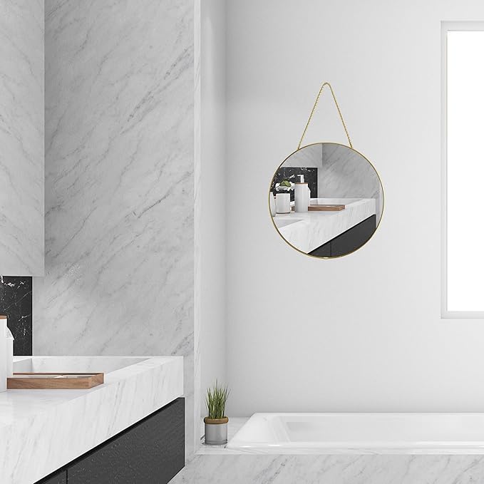 YCHMIR 11.8-inch Small Round Wall Mirror - Image 4