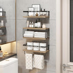 Fixwal Bathroom Shelves Over Toilet, Floating Shelves Wall Mounted - Image 5