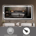 LED Bathroom Mirror 55 x 26 inch, Lighted Bathroom Vanity Mirror - Image 6