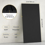 TONOR 8 Pack Large Acoustic Panels, 47.2" X 23.6" X 0.35" Acoustical Wall Panel - Image 2