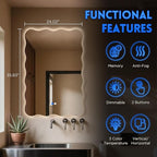Wavy Led Bathroom Mirror- Vanity Mirror - Image 4