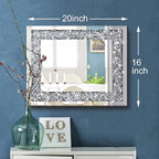QMDECOR Rectangle Sparkling Decorative Wall Mirror - Image 2