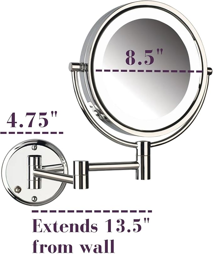 JERDON Wall-Mounted Vanity Mirror - Image 3