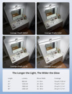 Combuh LED Bathroom Vanity Light Bar 16 Inch 9W IP44 Over Mirror Lighting - Image 7