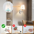 Battery Operated Wall Sconces Set Of 2, Wireless Battery Wall Light - Image 5