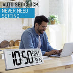 TXL Silver Large Digital Wall Clock - Image 4