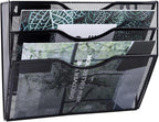 EASEPRES 3 Pocket Mesh Hanging Wall File Organizer, Wall Mounted Mail Paper - Image 4