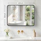 NEWBULIG 32X40 Inch Bathroom Mirror - Image 2