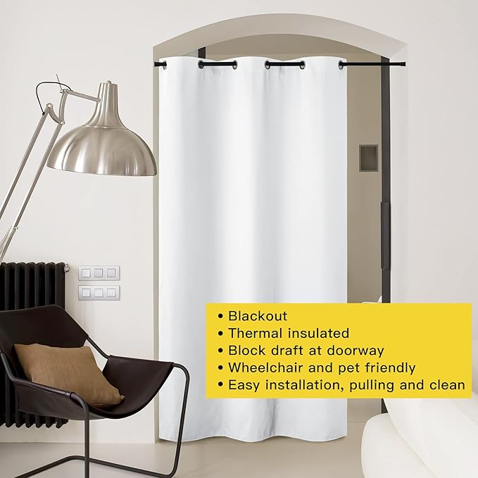 NICETOWN Curtains & Drapes for Door Tapestry, 120 inches Long Door Curtains for - Image 8