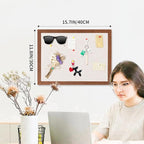 Felt Bulletin Board, 15.7''X 11.8'' corkboard Pin Board - Image 5