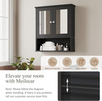 Bathroom Wall Cabinet with Mirror, Bathroom Mirror Cabinet Wall Mounted - Image 6