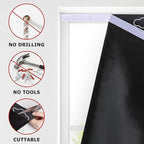 LazBlinds 100% Blackout Roller Shades, No Tools No Drill Cordless Blinds - Image 3