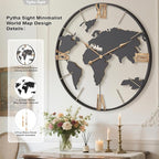 Pytha Sight 36 Inch Oversized Giant Extra Large Modern Decorative Metal World - Image 2
