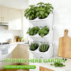 3-Tiers Vertical Wall-Mounted Planter - Image 6