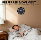 Wall Clocks Battery Operated, 12Inch Non Ticking Digital Wall Clock, Silent - Image 4