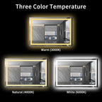 LOAAO 48X36 LED Bathroom Mirror - Image 6