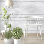 Abyssaly Wood Contact Paper White Gray 17.71" X 708.7" Self-Adhesive Removable - Image 6