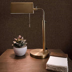 Tempaper x Jeremiah Brent Brown Textured Faux Grasscloth Parquet Removable Peel - Image 2