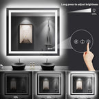 LOAAO 40"X36" LED Bathroom Mirror - Image 4