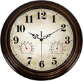 Vintage Wall Clock 13 Inch Quartz Silent Non-Ticking Analog Clock by Comfytune