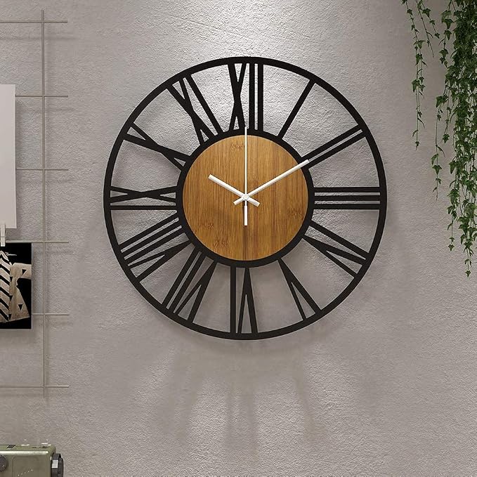 1st owned Wall Clocks for Living Room Decor, Round Silent Non Ticking, Modern by Wallclockdecor
