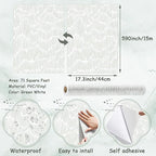 Theper Green Wallpaper 17.3"×590" Modern Striped Wallpaper Peel and Stick Boho - Image 3