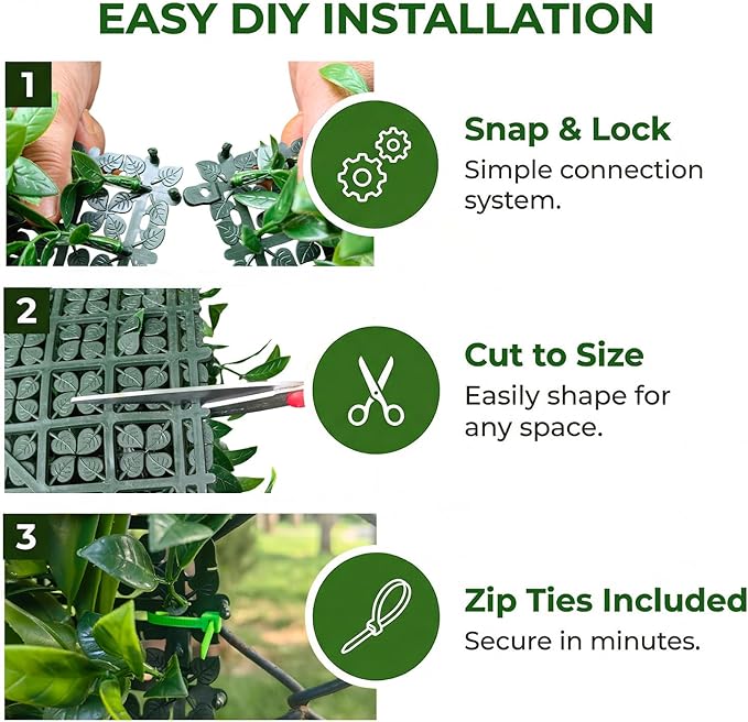 40" x 20" Artificial Grass Wall Panels - Image 4