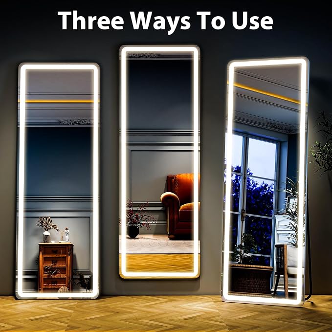 Full Length Mirror with LED Lights, LED Mirrors Full Length Floor Mirror Full - Image 7