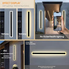 59inch-2Pack Long Outdoor Modern LED Wall Light, 45W Waterproof IP65 Warm White - Image 4