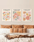 Sage Green Boho Wall Art Set of 3, Minimalist Framed Wall Art Geometric Line - Image 3