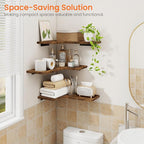 Homode Corner Floating Shelves, Corner Shelves Wall Mounted - Image 8