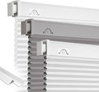 Grandekor No Drill No Tools Cordless Cellular Shades, UV Protection Privacy No by Grandekor