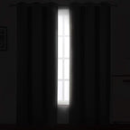 LEMOMO Grey Thermal Blackout Curtains/42 x 72 Inch/Set of 2 Panels Room - Image 3