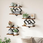 ELYKEN Floating Shelves for Wall, 2-Tier Wall Mounted Storage Shelves for Books by ELYKEN