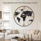 Pytha Sight 36 Inch Oversized Giant Extra Large Modern Decorative Metal World - Image 3
