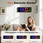 Pytha Sight 16 Inch Large Digital Wall Clock, Large LED Display Digital Wall - Image 7