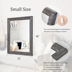 AAZZKANG Wall Mirror with Rectangle Wood Frame Rustic Decorative Hanging Mirrors - Image 2